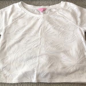 Lilly Pulitzer white lace top.